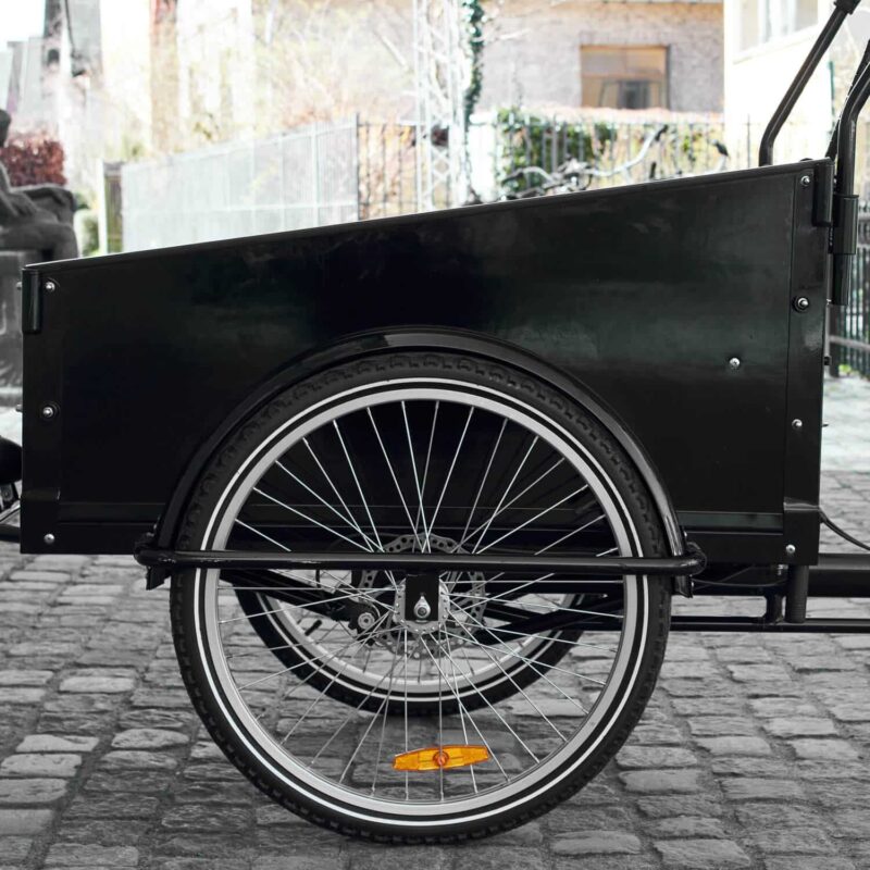 Träplatta för kassa på Lådcykel Amladcyklar