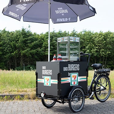 Reklamfoliering för lastcykel
